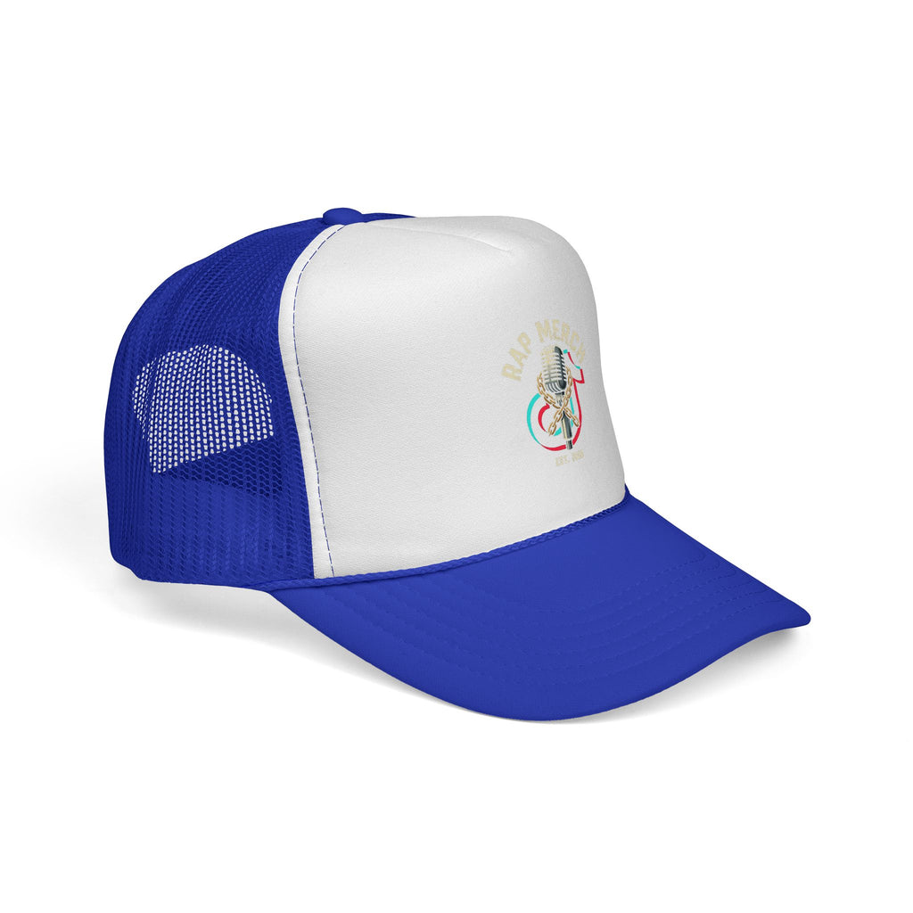 Trucker Cap — Retro Microphone 'Live Music' Embroidered Hat